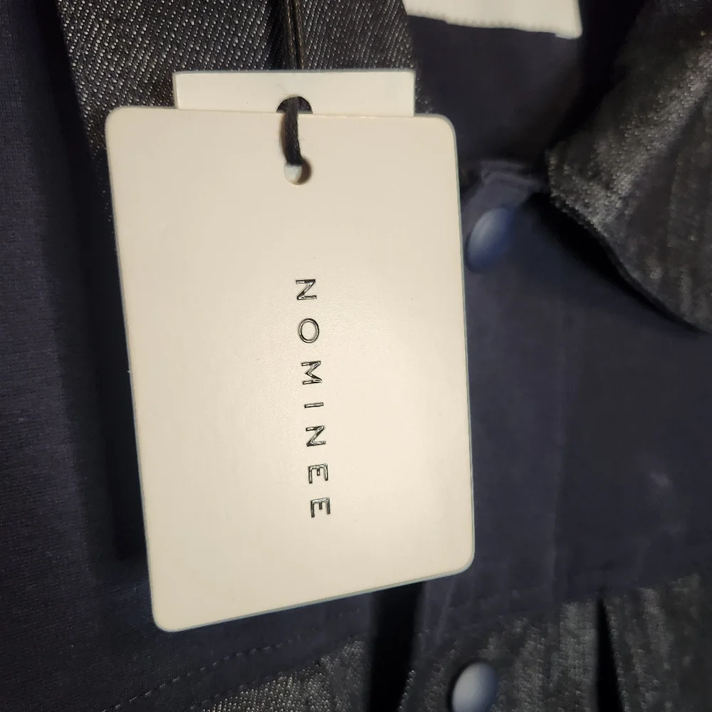 MEN'S NOMINEE MIXED-MEDIA DENIM TRUCKER JACKET SIZE SMALL NWT - Picture 6 of 12